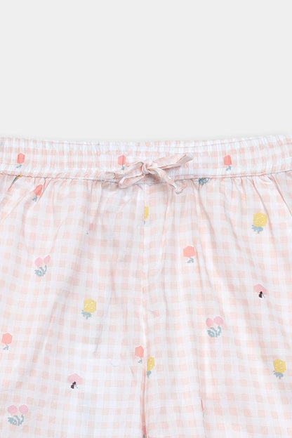 Printed Ruffled Shorts - Cougar Clothing