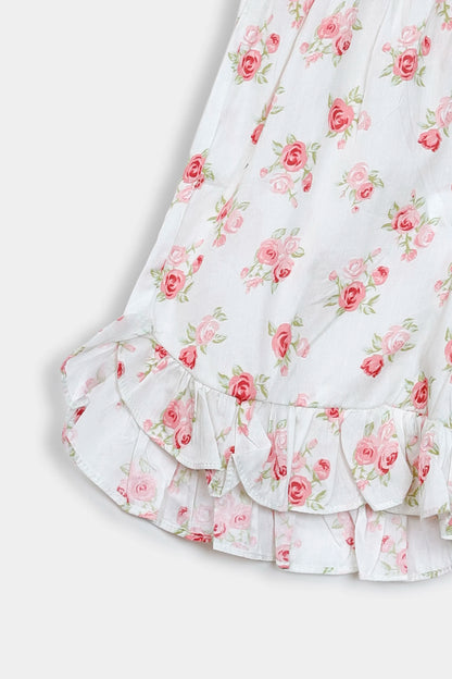 Printed Ruffled Shorts - Cougar Clothing