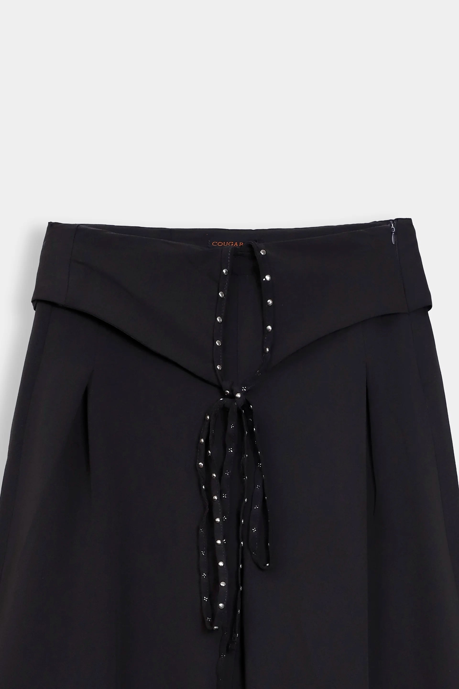 Trousers With Embellished Drawstring - Cougar Clothing