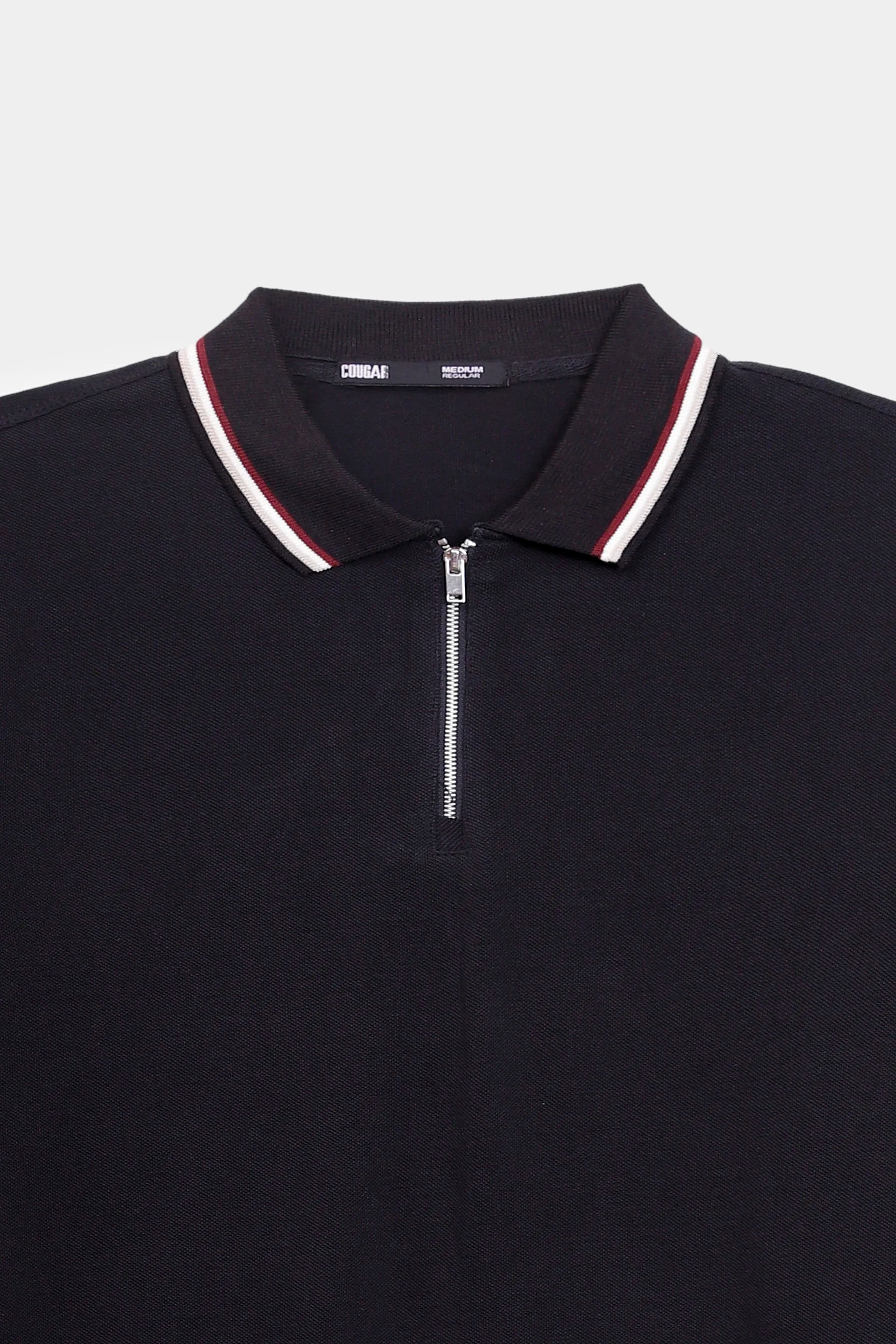 Zipper Tipping Polo - Cougar Clothing