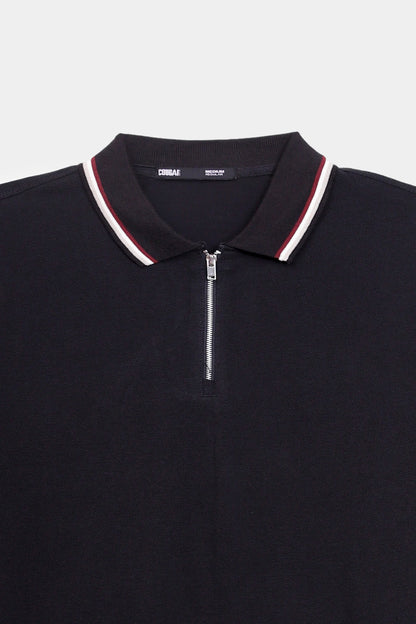 Zipper Tipping Polo - Cougar Clothing