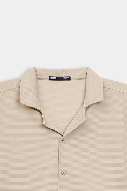 Boxy Ottoman Knit Shirt - Cougar Clothing