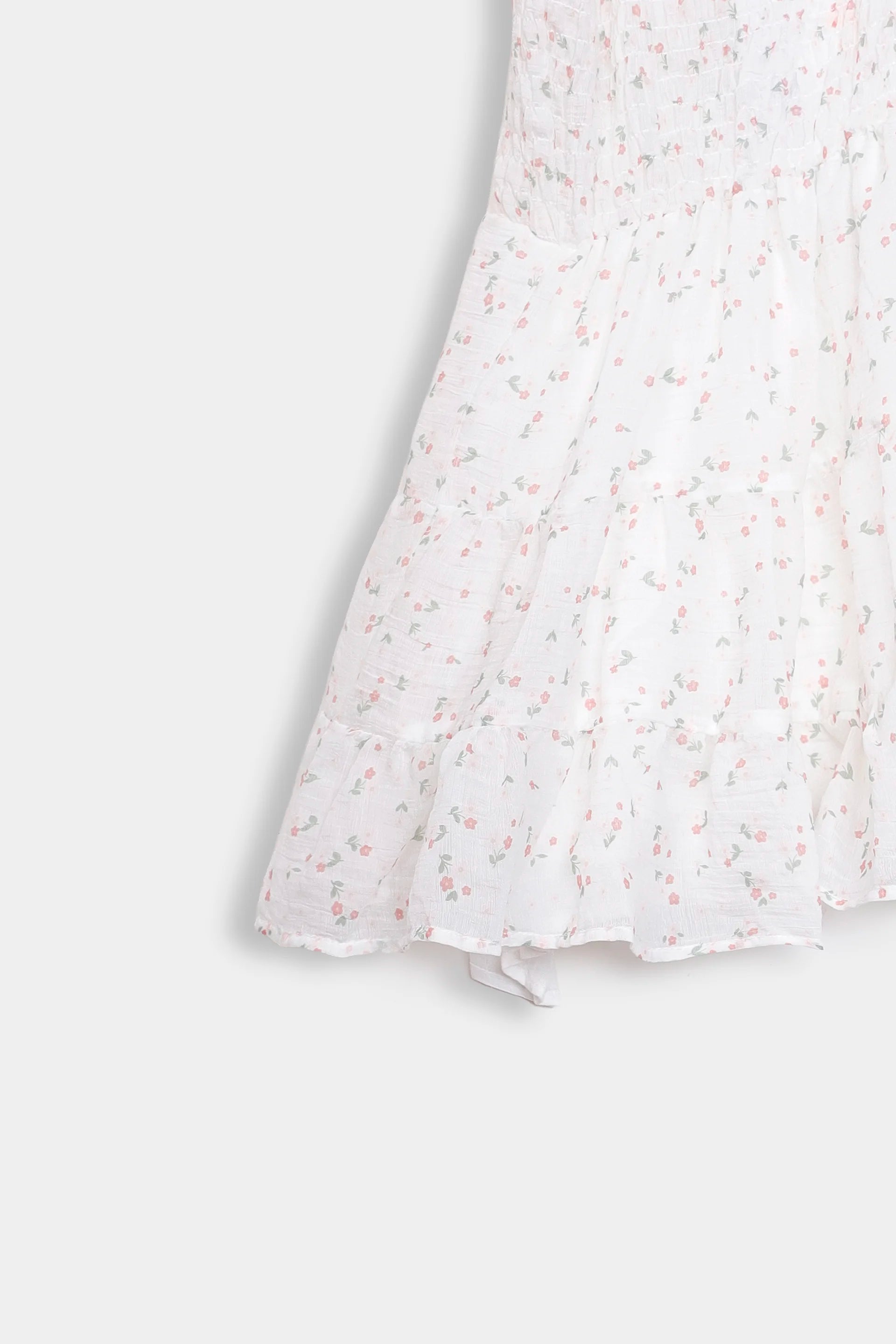 Asymmetrical Smocked Dress - Cougar Clothing