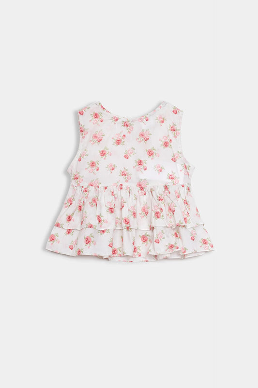 Ruffled Peplum Top - Cougar Clothing