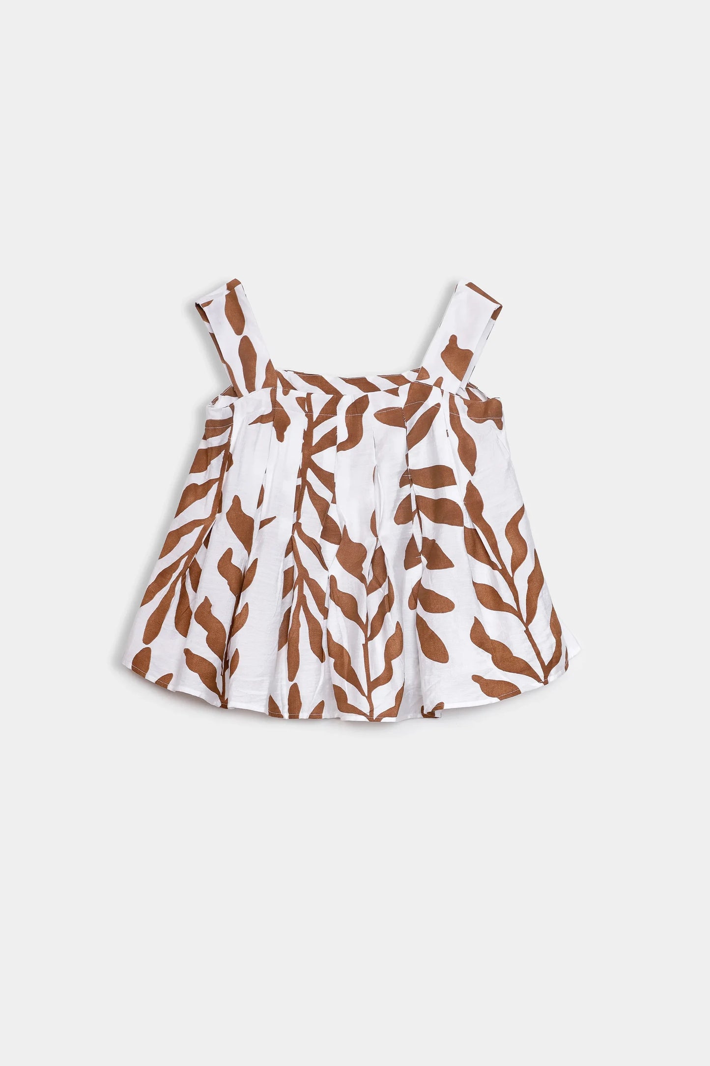 Sleeveless Pleated Top - Cougar Clothing