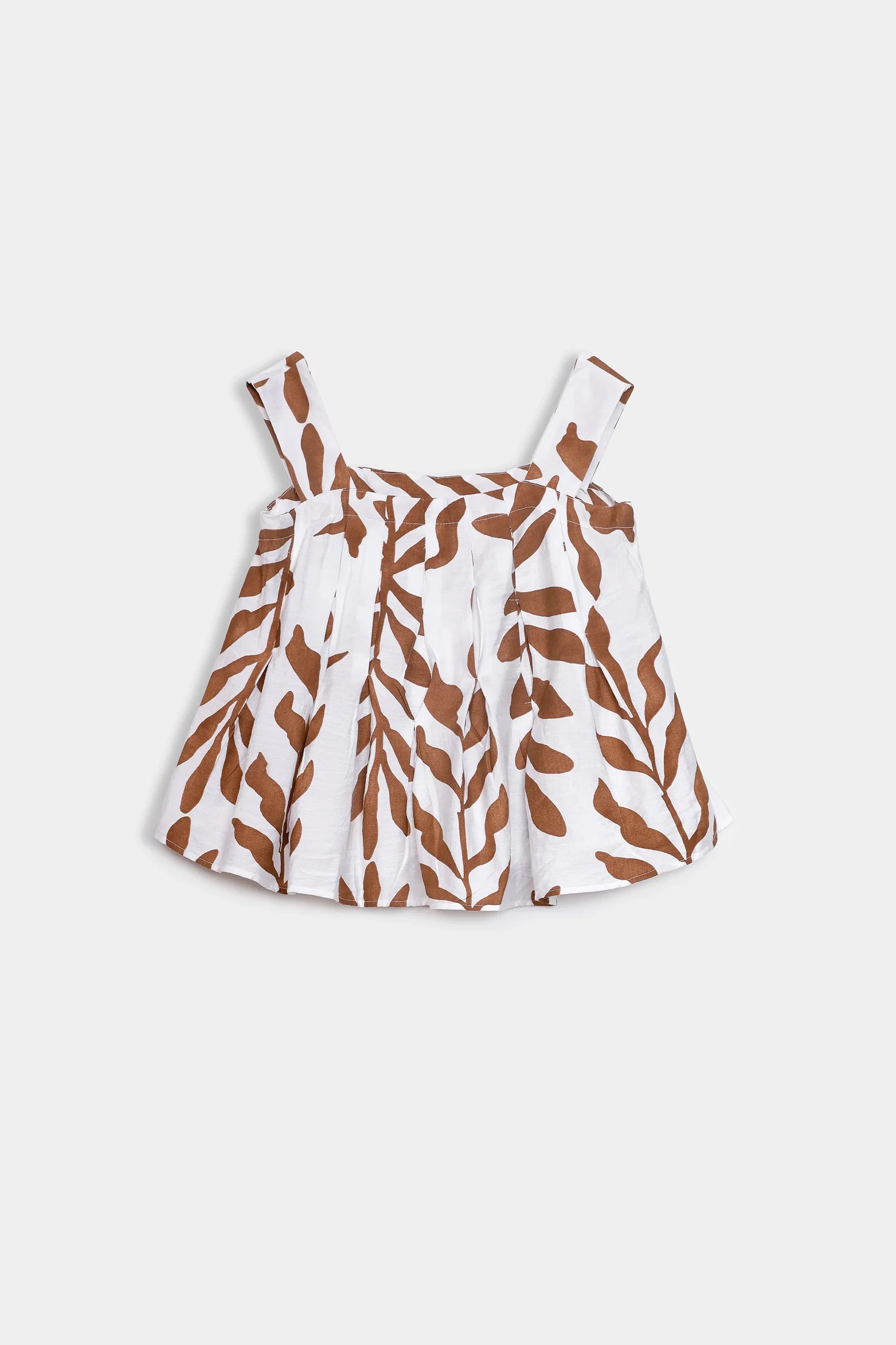 Sleeveless Pleated Top - Cougar Clothing