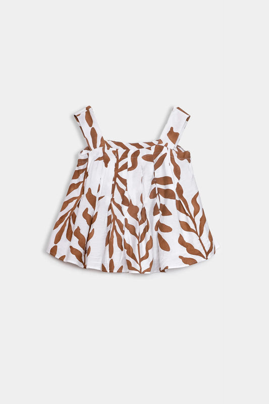 Sleeveless Pleated Top - Cougar Clothing