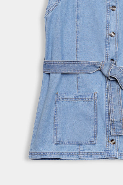 Denim Sleeveless Shirt - Cougar Clothing