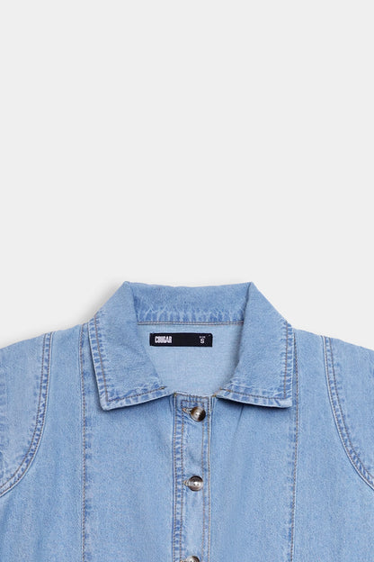 Denim Sleeveless Shirt - Cougar Clothing