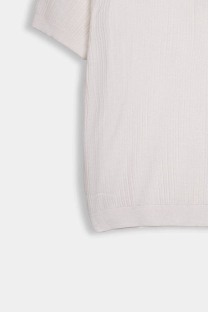 Vertical Knit Polo - Cougar Clothing