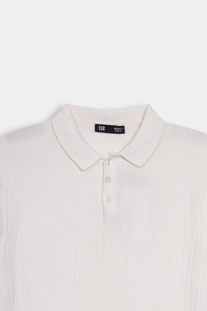 Vertical Knit Polo - Cougar Clothing
