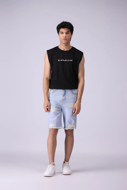 Denim Ripped Shorts - Cougar Clothing