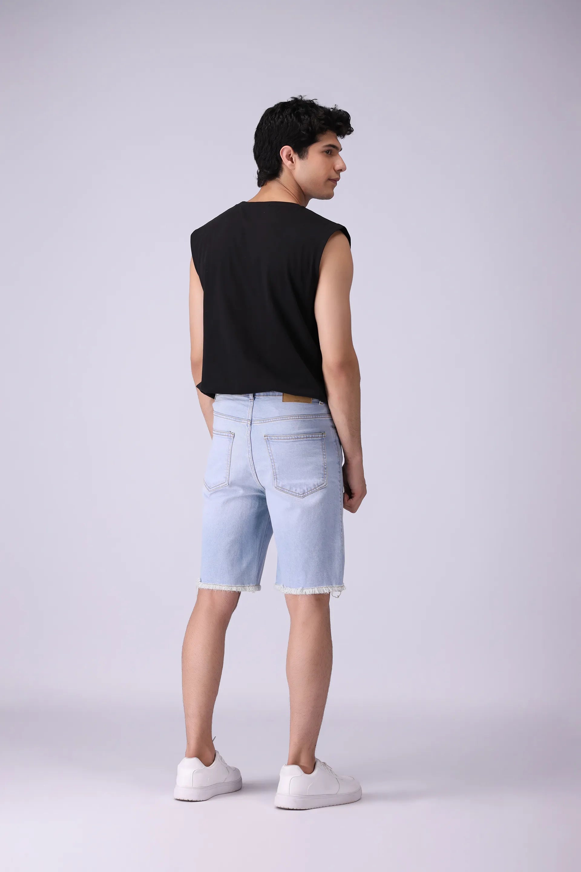 Denim Ripped Shorts - Cougar Clothing