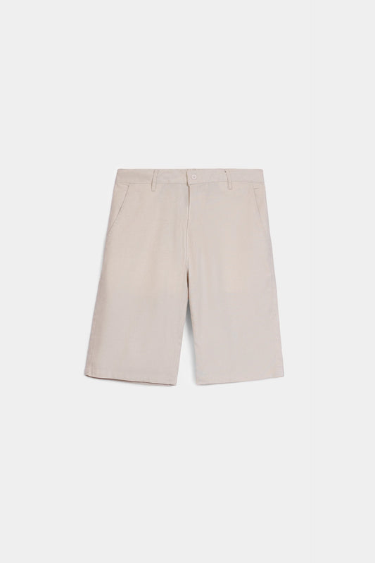 Cotton Linen Blend Shorts - Cougar Clothing