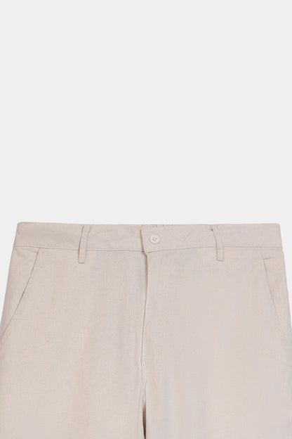 Cotton Linen Blend Shorts - Cougar Clothing