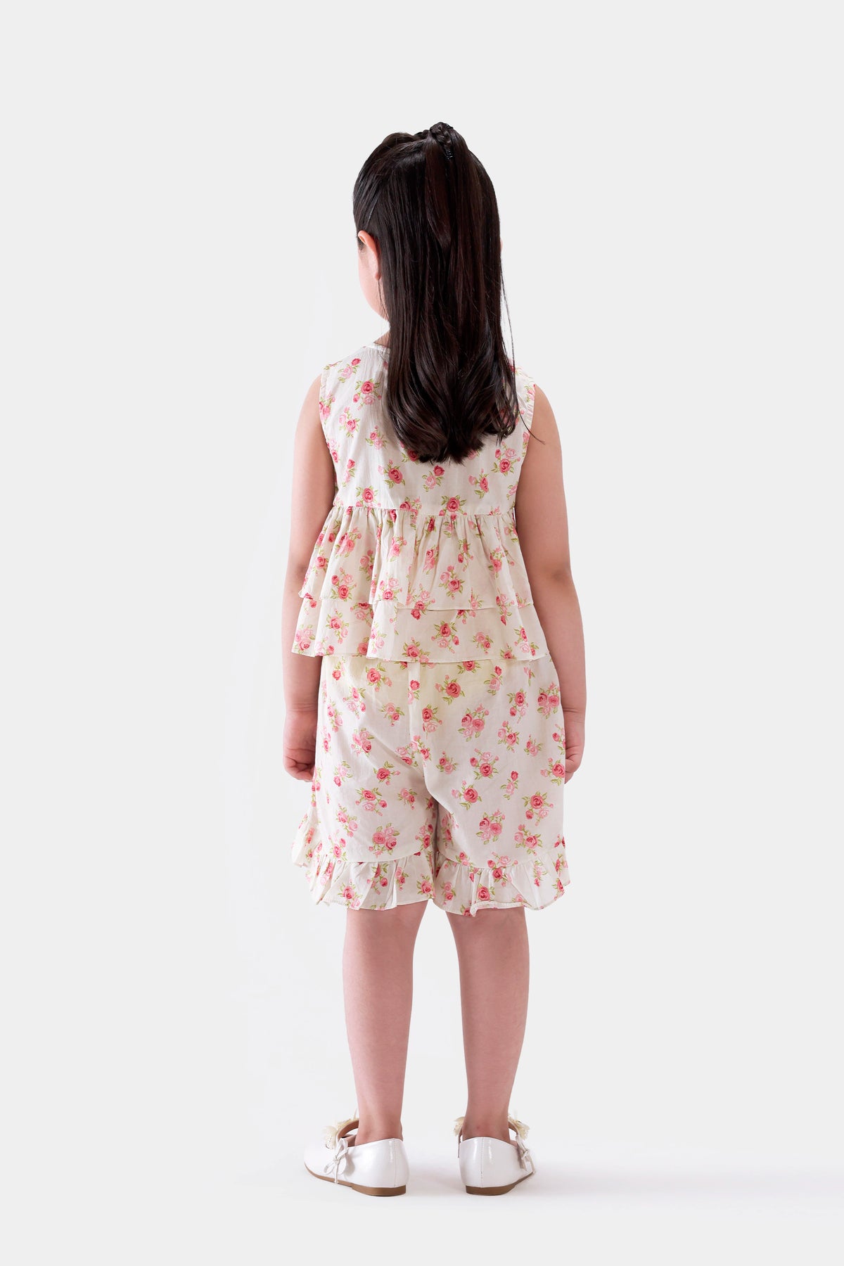 Printed Ruffled Shorts - Cougar Clothing