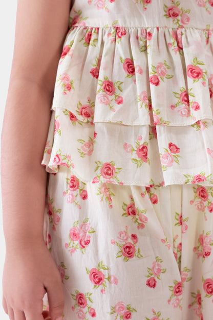 Printed Ruffled Shorts - Cougar Clothing