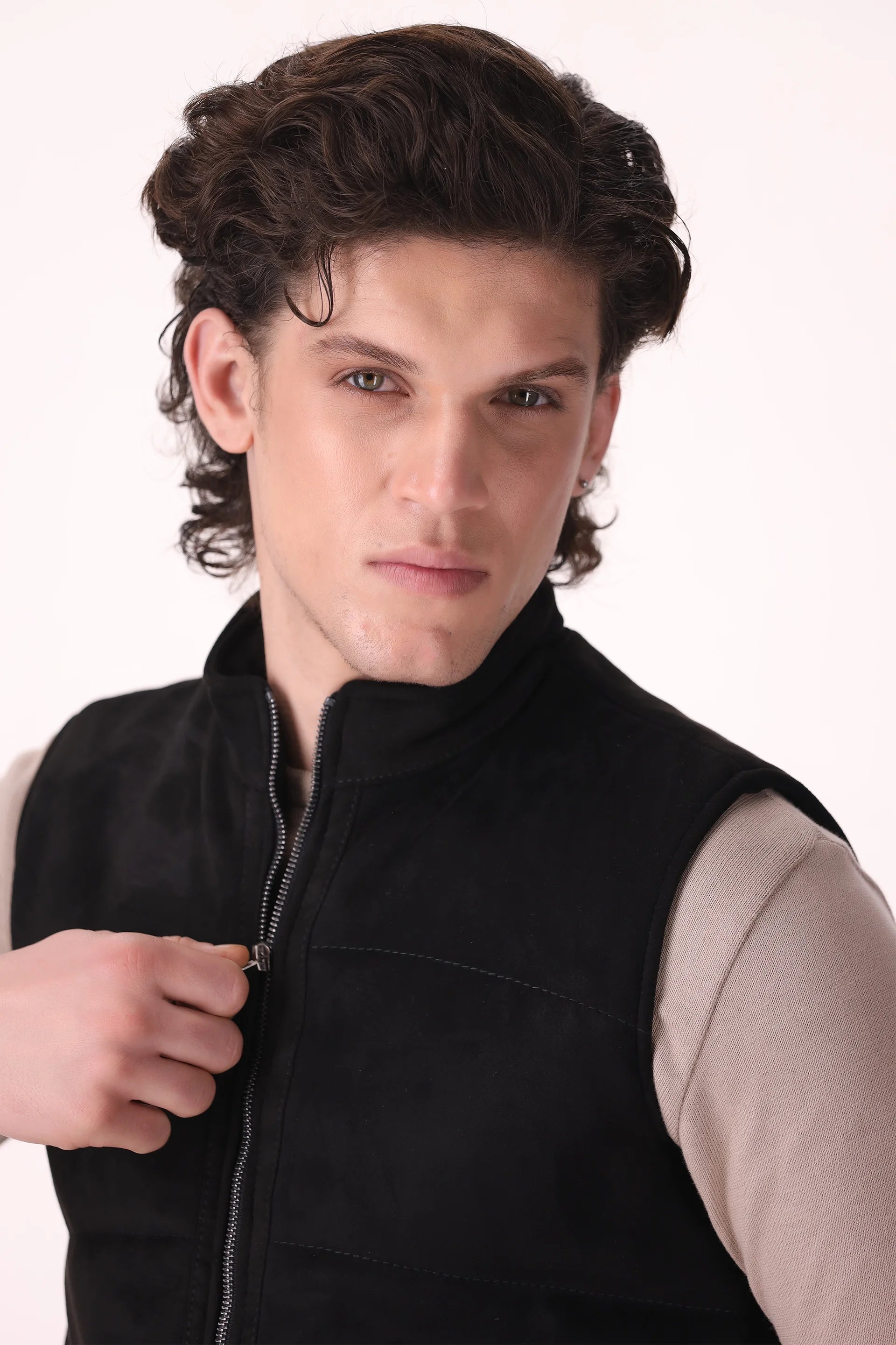 Quilted Suede Gilet - Cougar Clothing