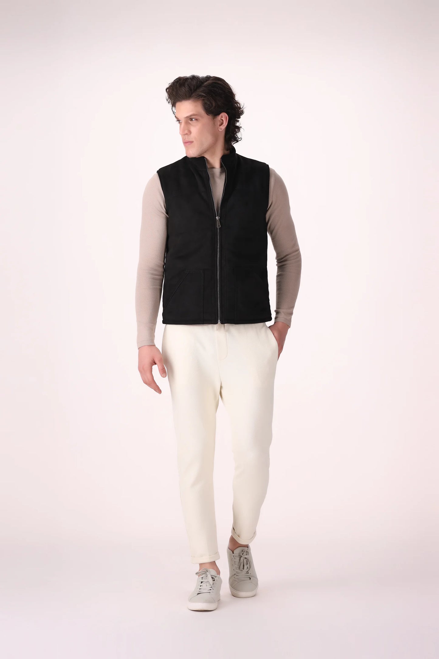 Quilted Suede Gilet - Cougar Clothing