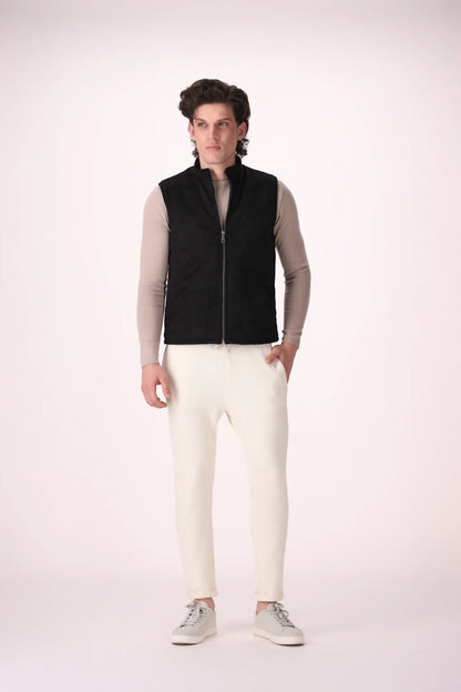 Quilted Suede Gilet - Cougar Clothing