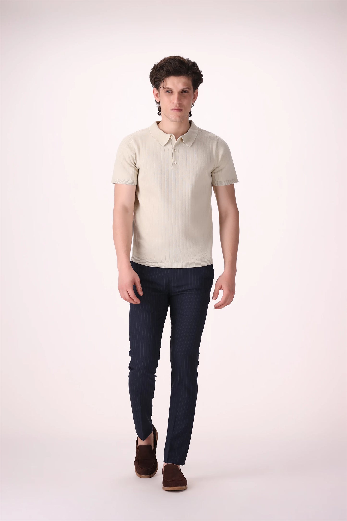 Rib Knit Polo - Cougar Clothing