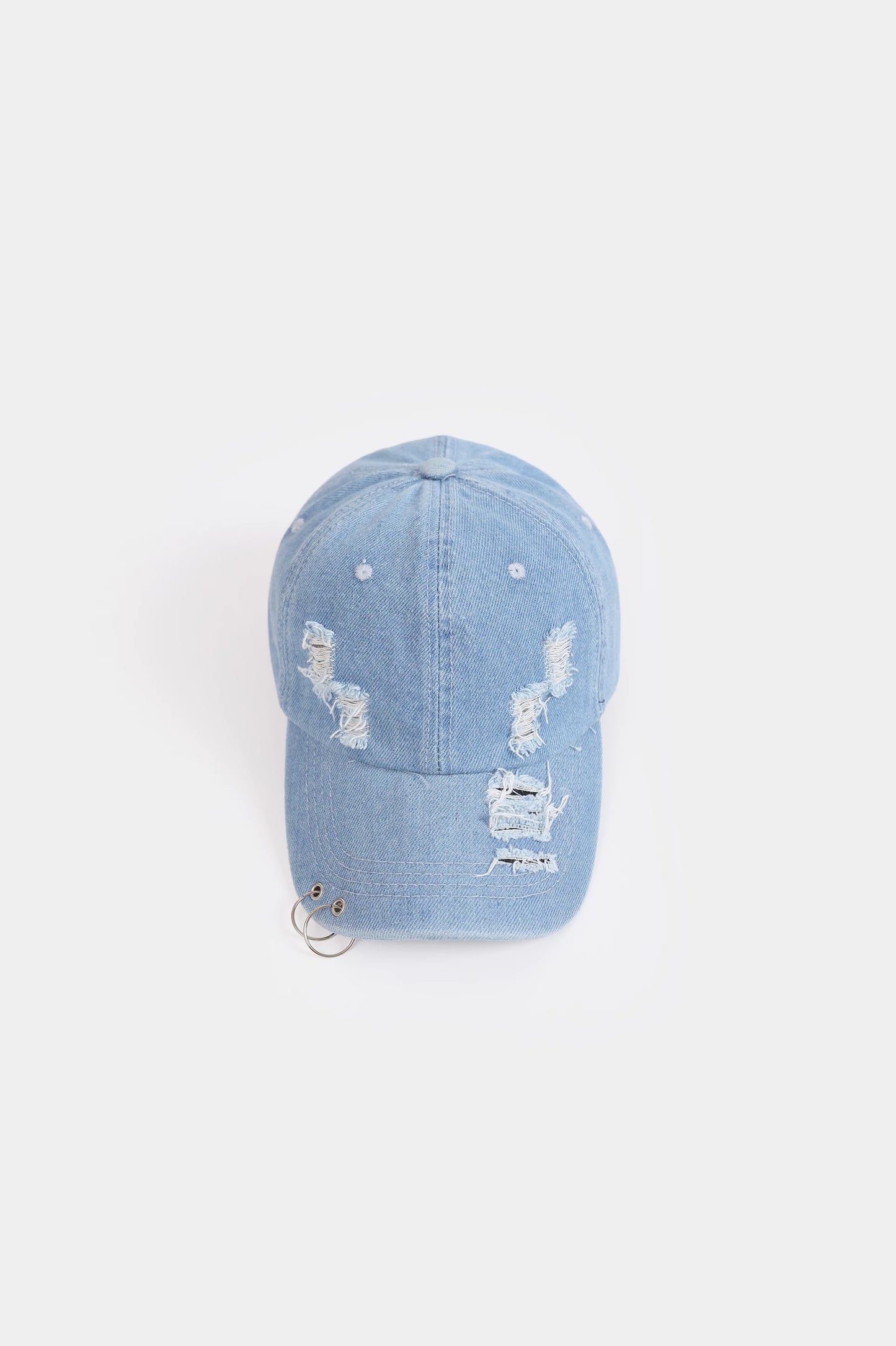Distressed Denim P-Cap - Cougar Clothing