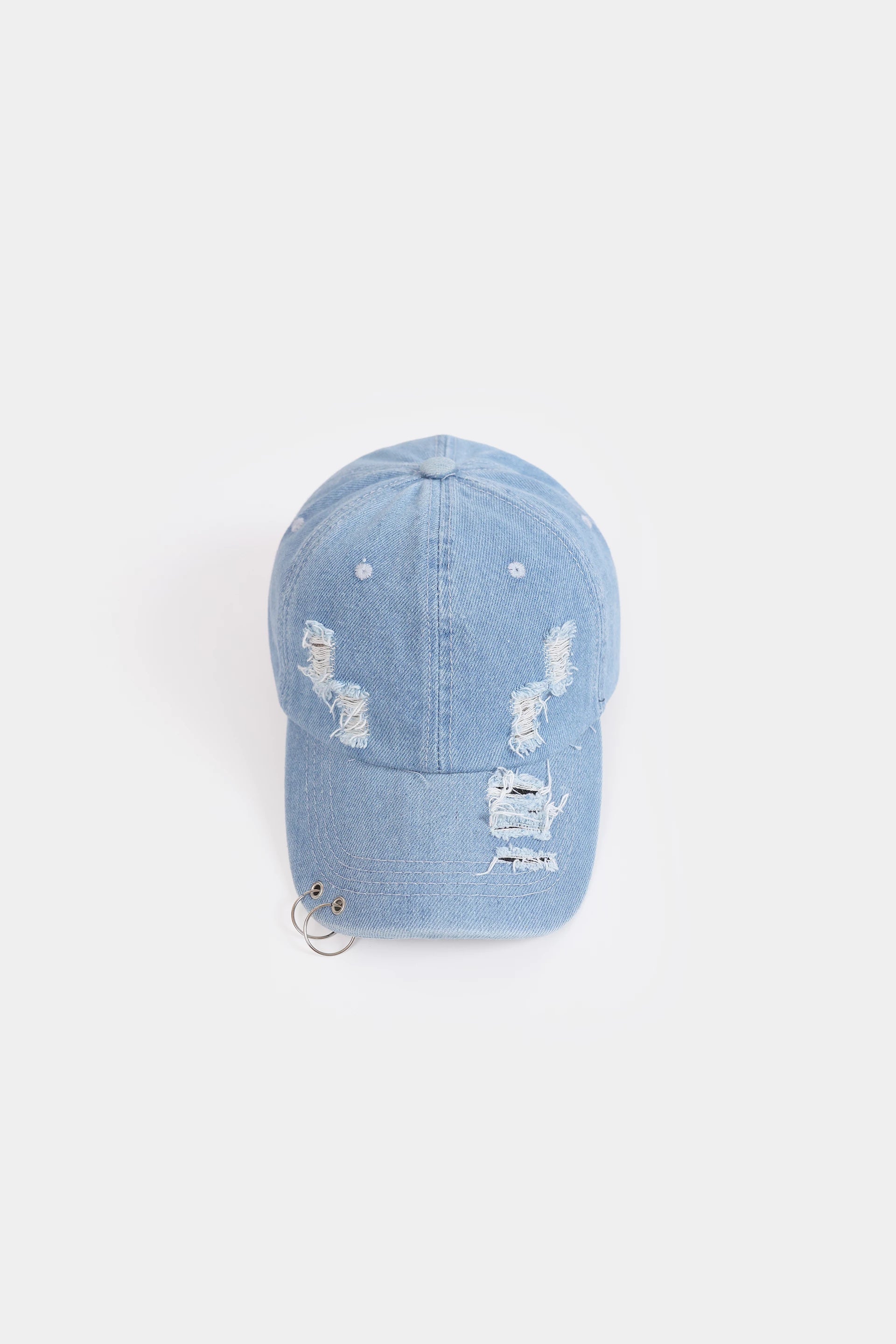 Distressed Denim P-Cap - Cougar Clothing
