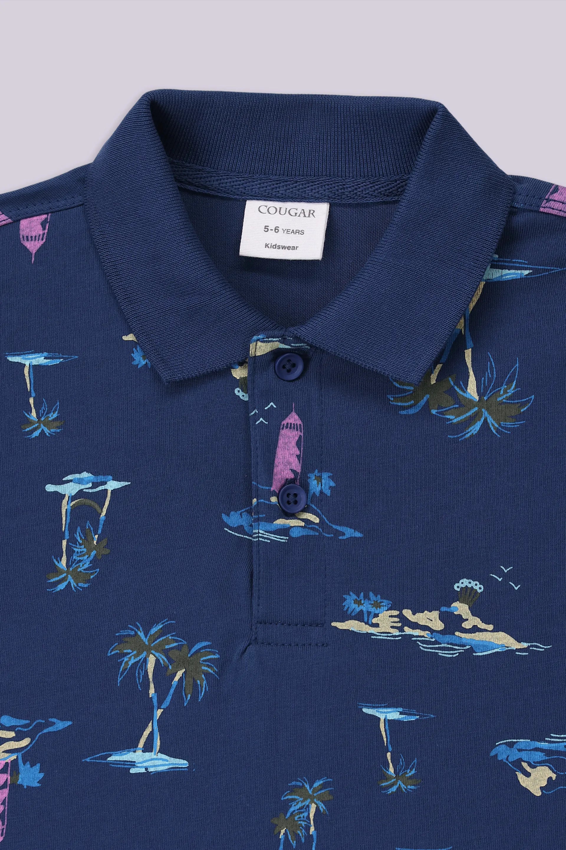 All Over Printed Polo - Cougar Clothing