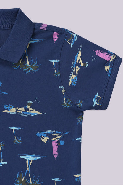 All Over Printed Polo - Cougar Clothing