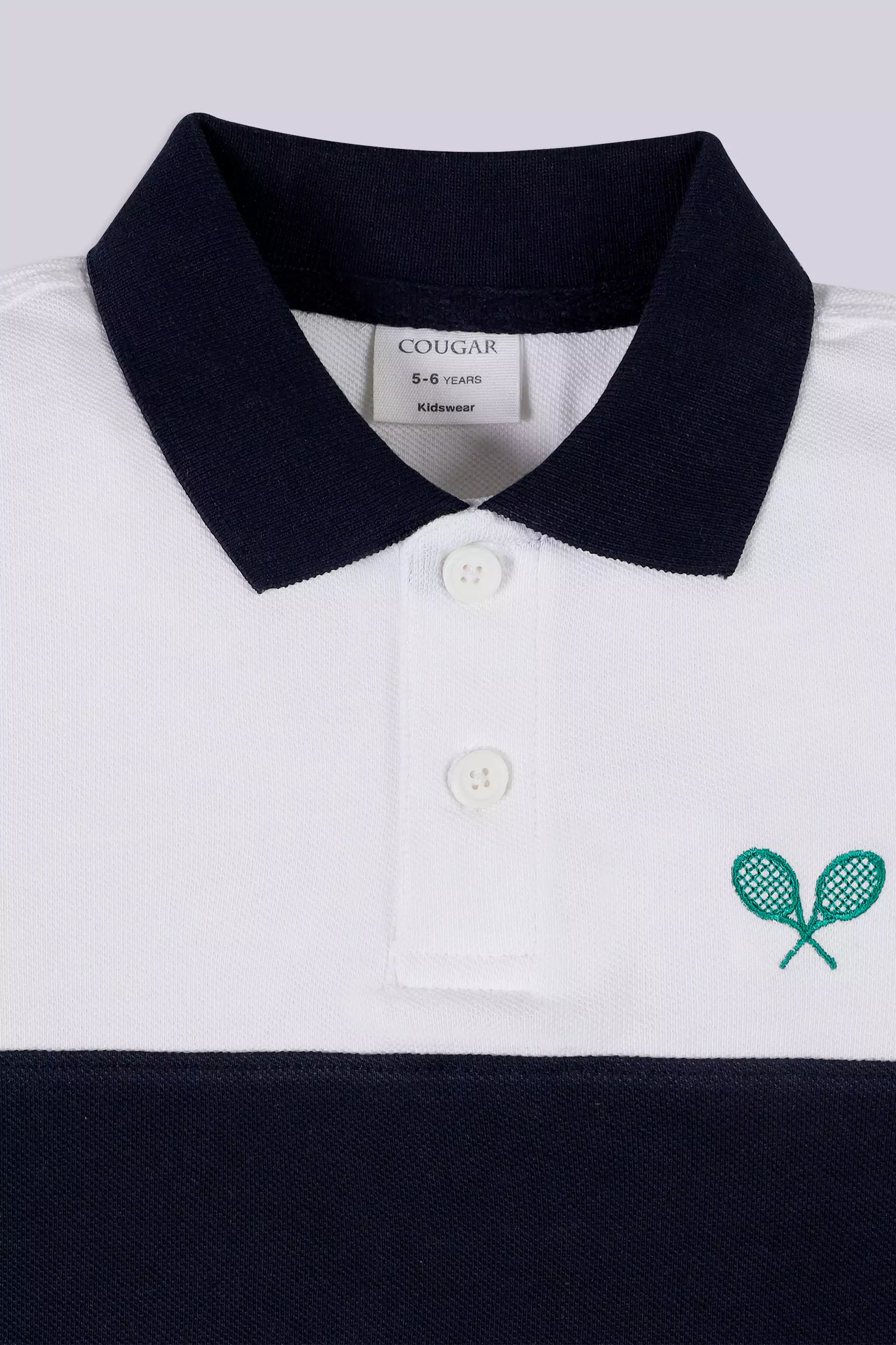 Contrast Paneled Polo - Cougar Clothing
