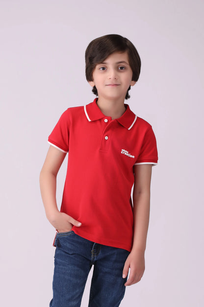 Text Print Polo - Cougar Clothing
