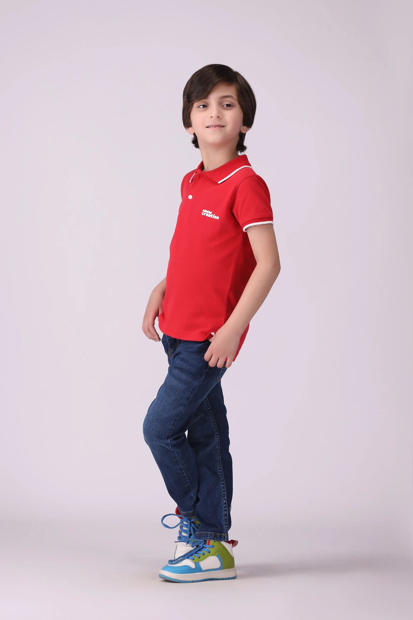 Text Print Polo - Cougar Clothing