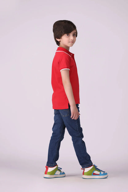 Text Print Polo - Cougar Clothing