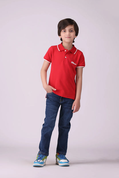Text Print Polo - Cougar Clothing