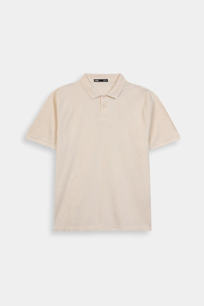Relaxed Waffle Knit Polo - Cougar Clothing