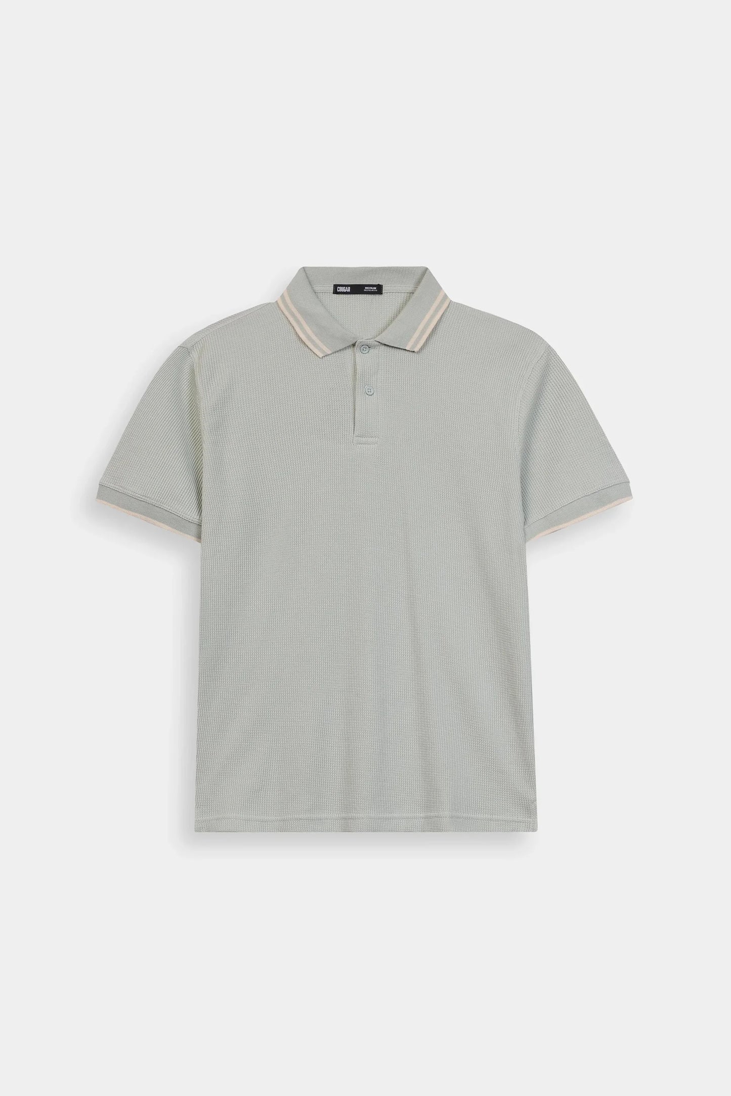 Waffle Knit Polo - Cougar Clothing