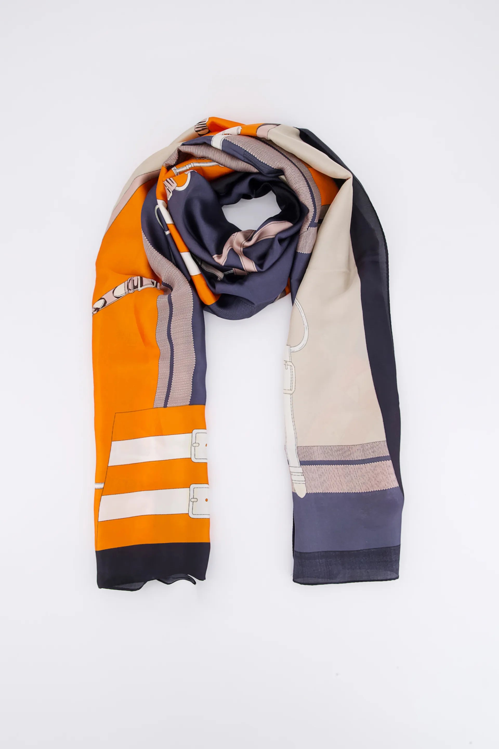 Printed Silk Scarf - Cougar Clothing