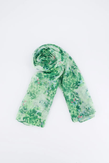 Viscose Blend Floral Printed Scarf - Cougar Clothing