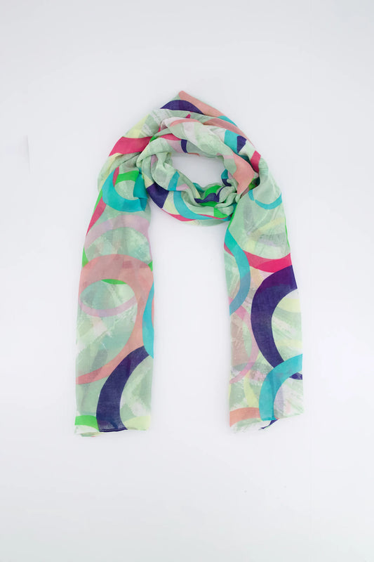Viscose Blend Printed Scarf - Cougar Clothing