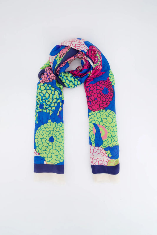 Frayed Edge Printed Scarf - Cougar Clothing