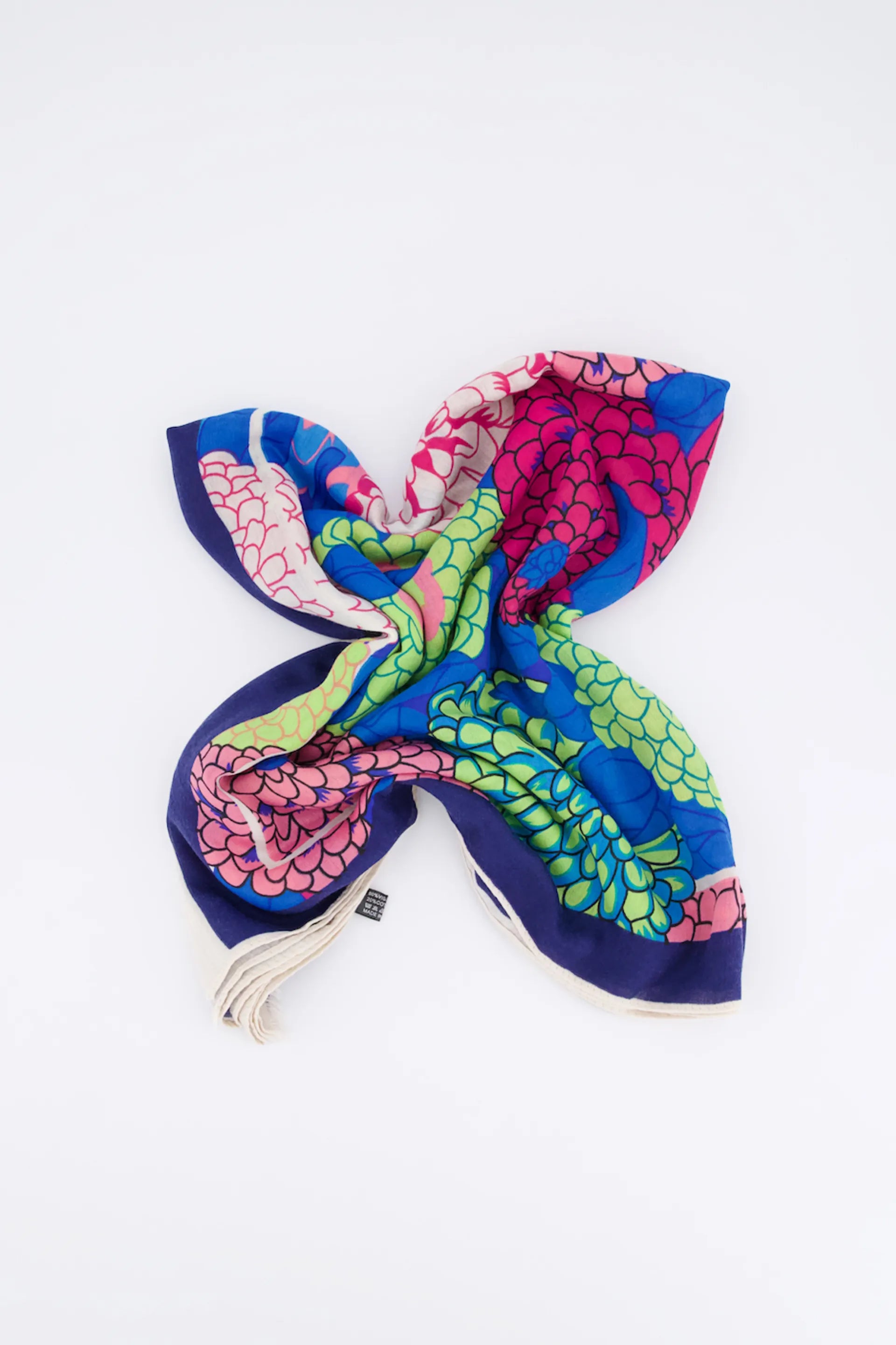 Frayed Edge Printed Scarf - Cougar Clothing