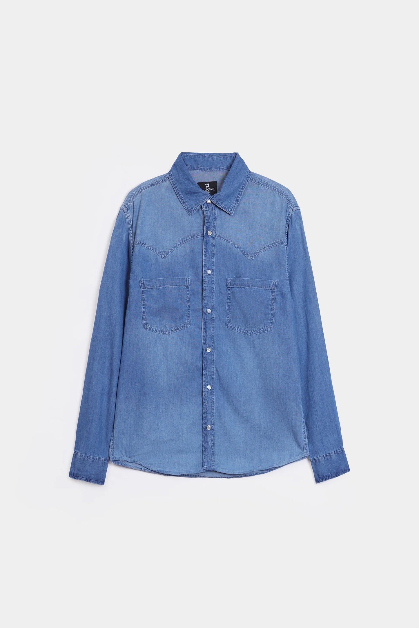 Patch Pockets Denim Shirt - Cougar Clothing