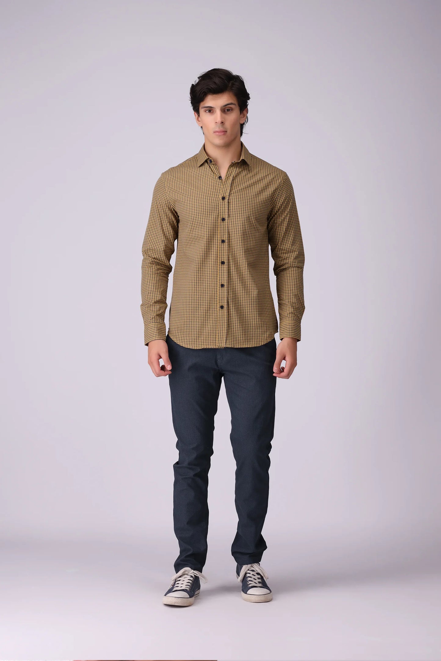 Regular Fit Graph Check Shirt - Cougar Clothing