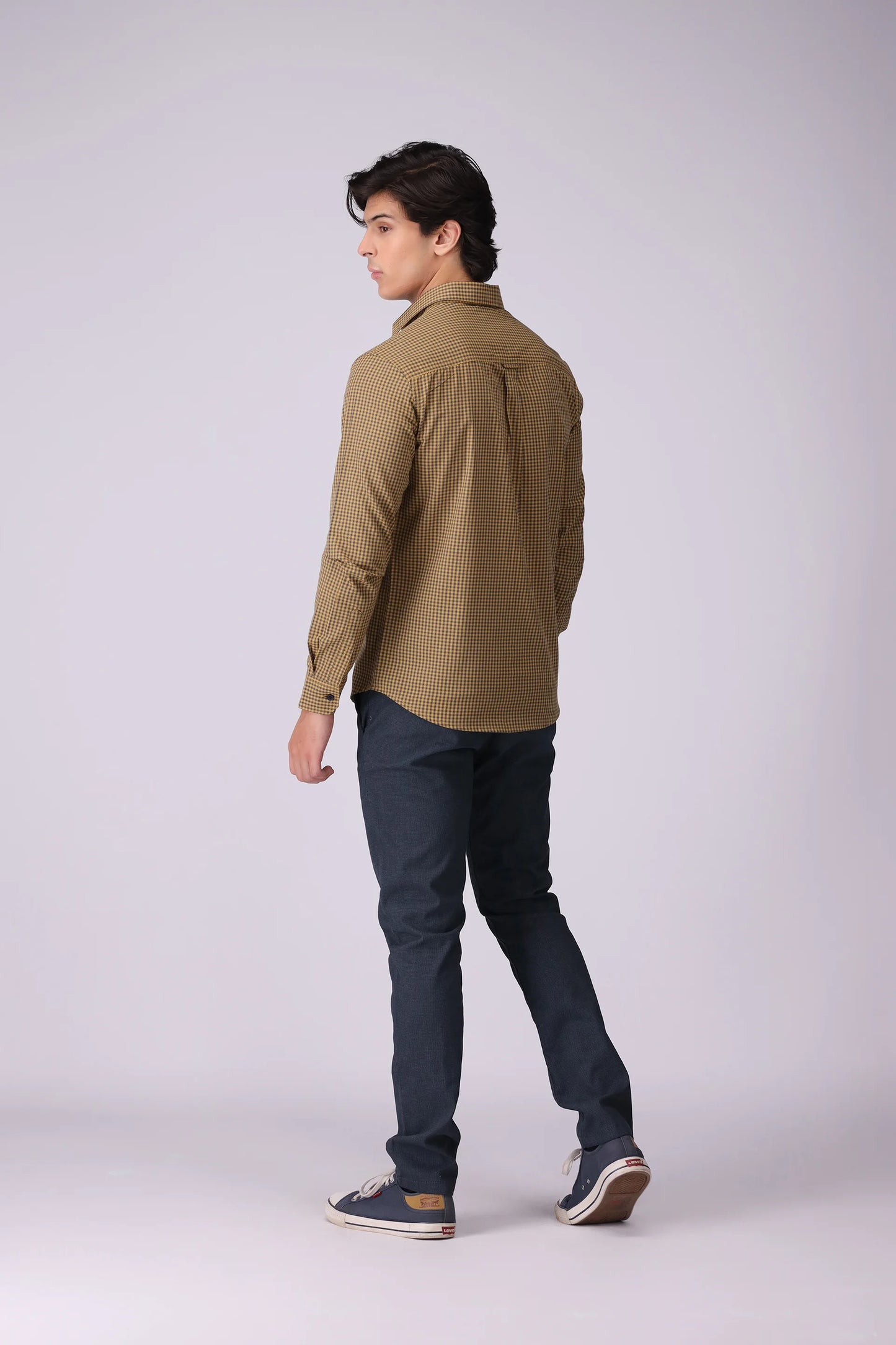 Regular Fit Graph Check Shirt - Cougar Clothing