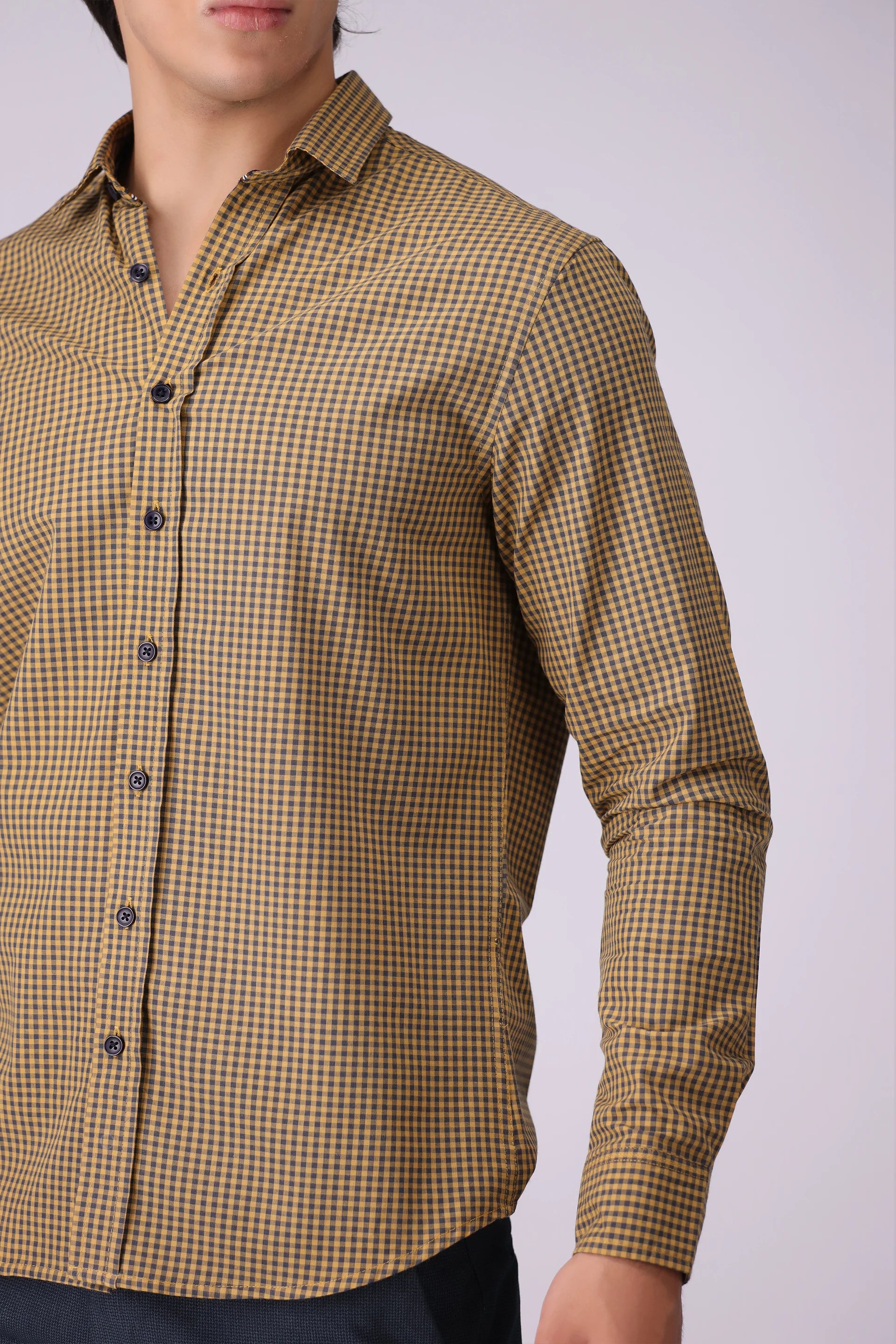 Regular Fit Graph Check Shirt - Cougar Clothing