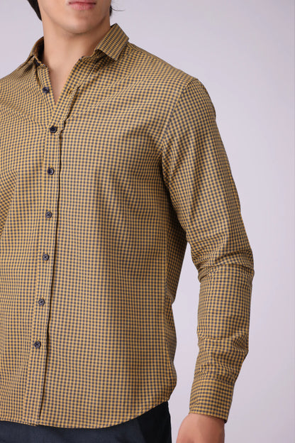 Regular Fit Graph Check Shirt - Cougar Clothing