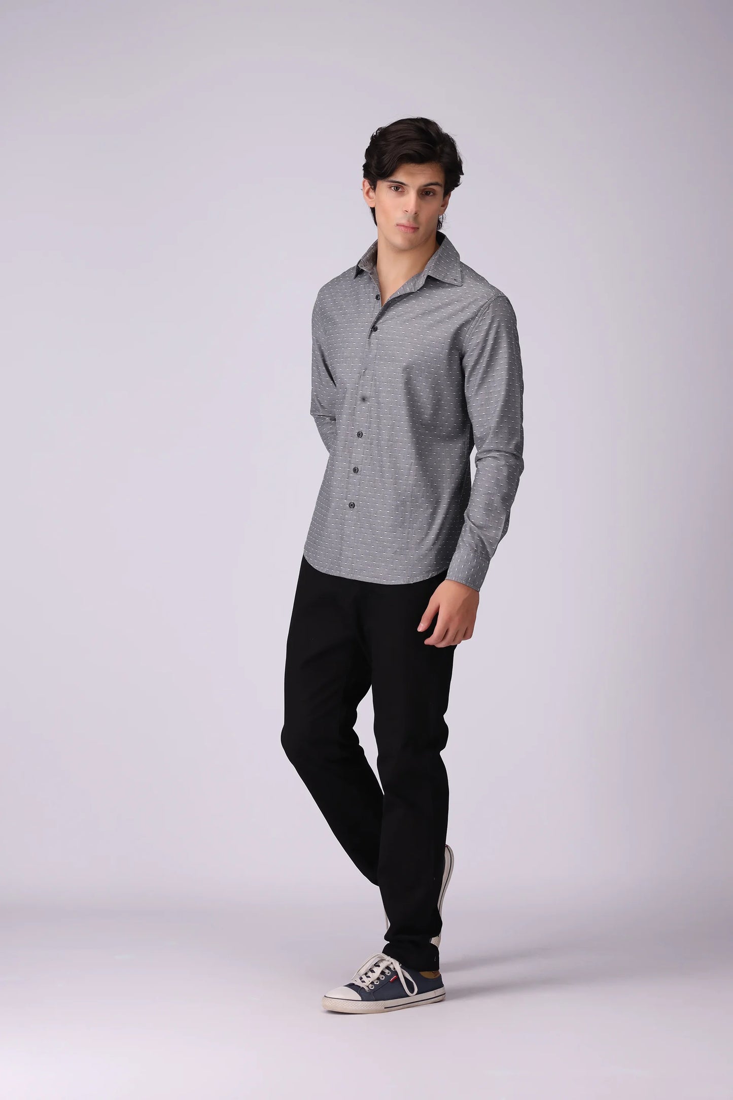 Regular Fit Jacquard Shirt - Cougar Clothing