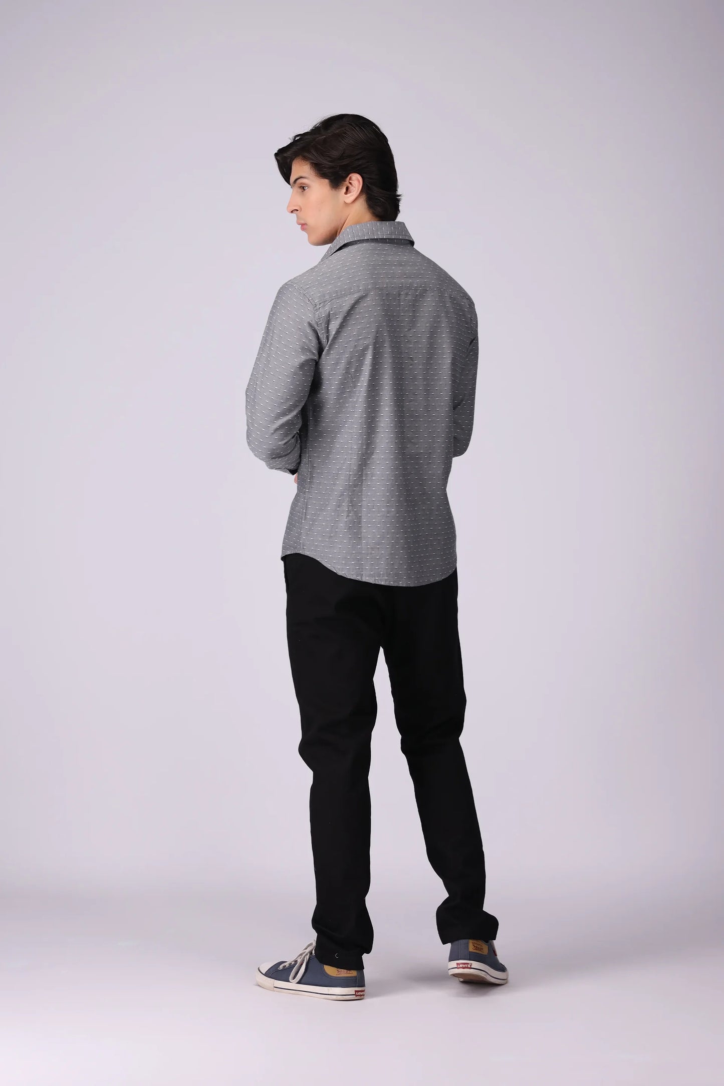 Regular Fit Jacquard Shirt - Cougar Clothing