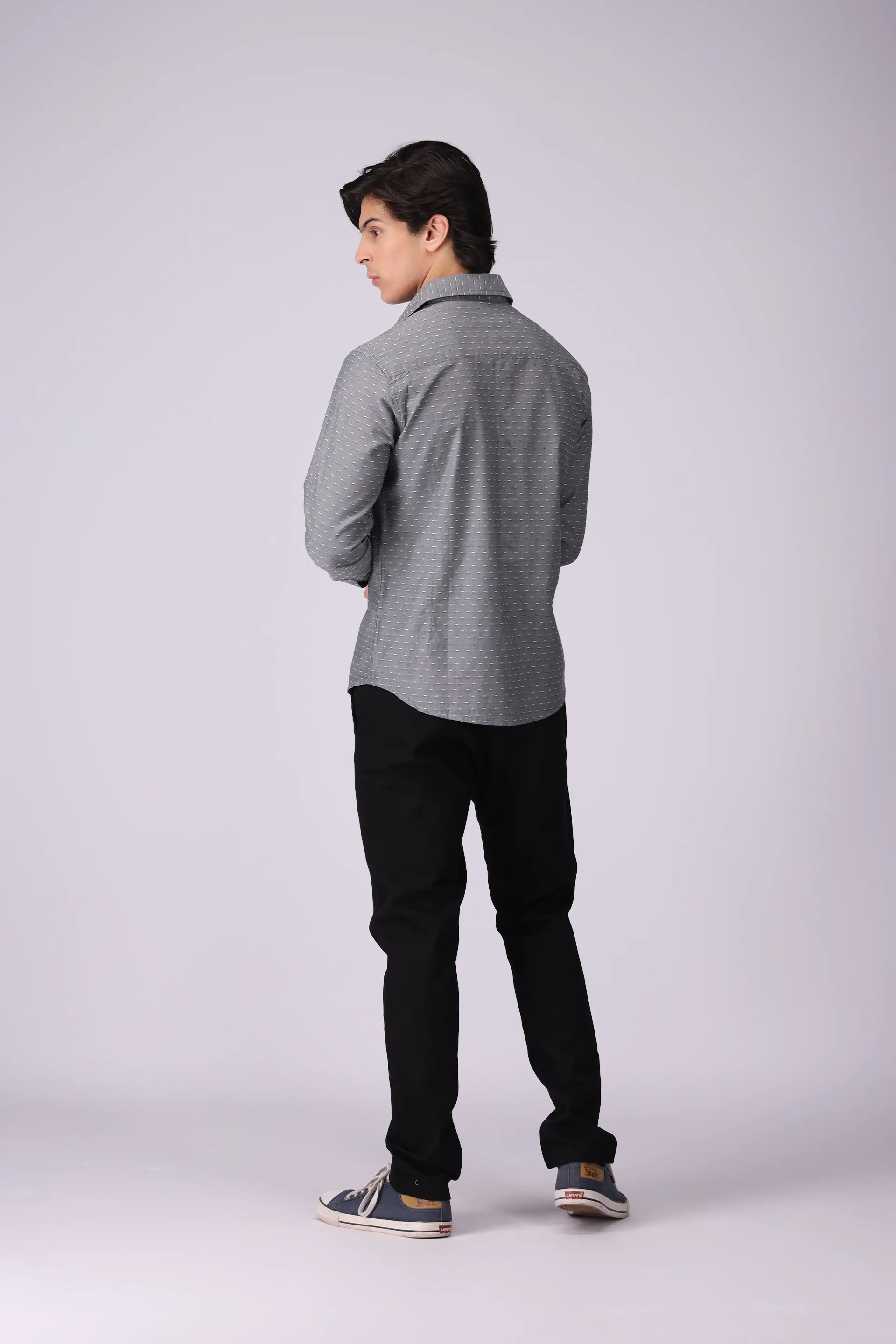 Regular Fit Jacquard Shirt - Cougar Clothing