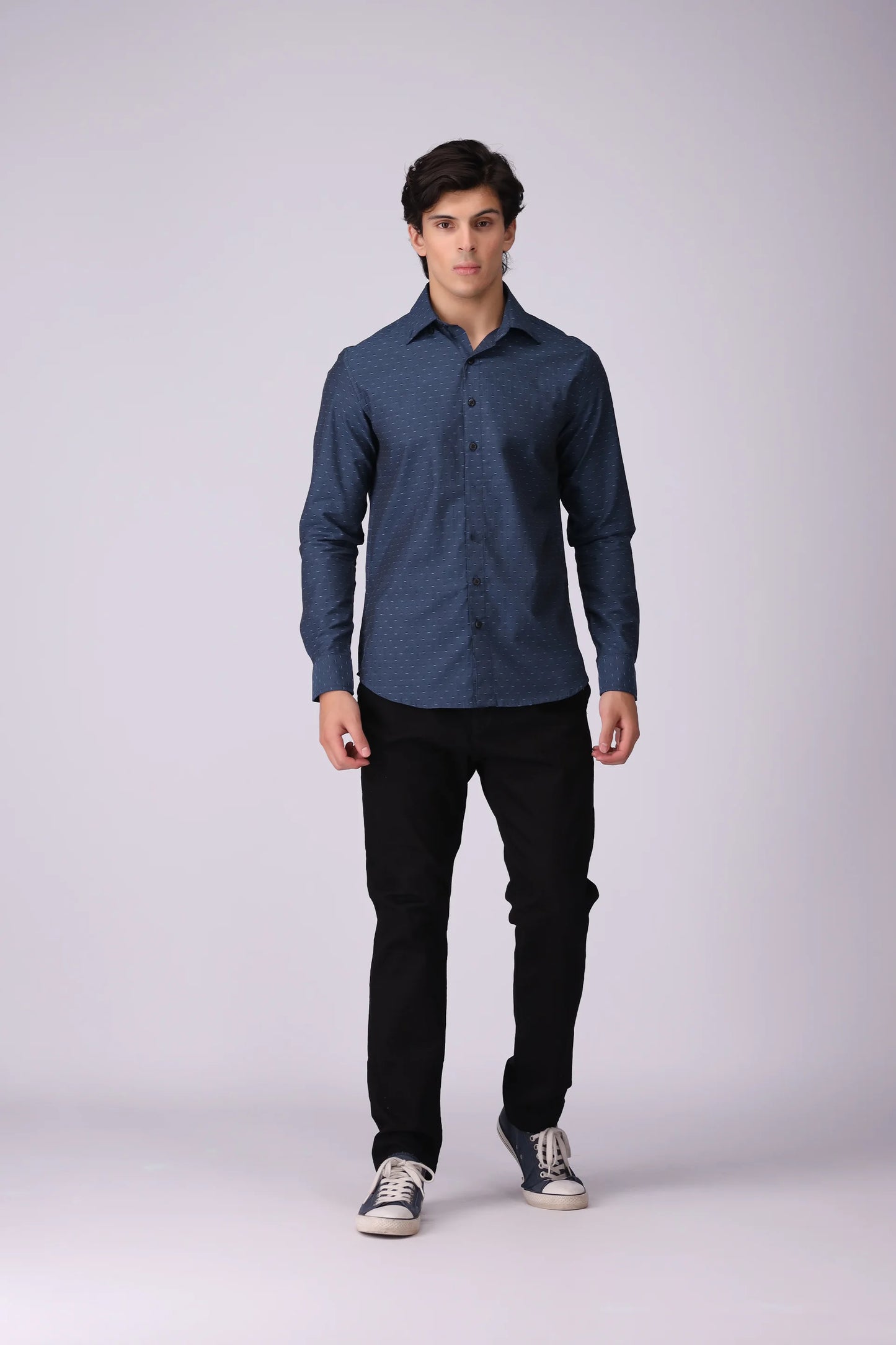 Regular Fit Jacquard Shirt - Cougar Clothing